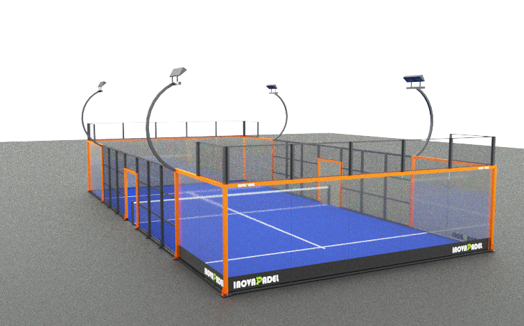 Панорамный корт для падел-тенниса Инова 20x10 m