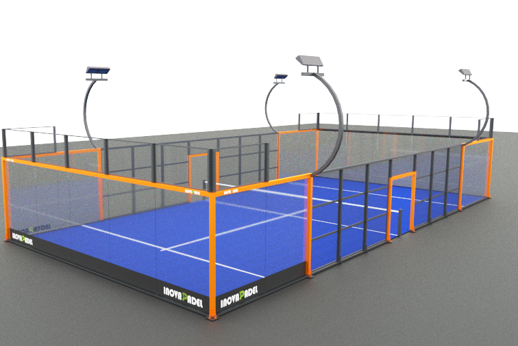 Панорамный корт для падел-тенниса Инова 20x10 m