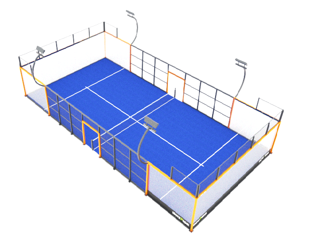 Панорамный корт для падел-тенниса Инова 20x10 m