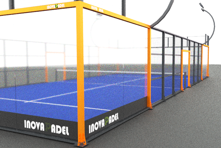 Панорамный корт для падел-тенниса Инова 20x10 m
