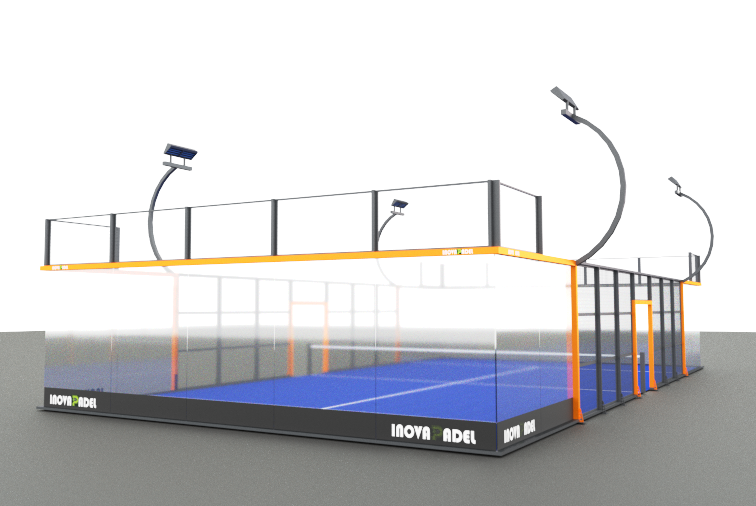 Ультра панорамный корт для падел-тенниса Инова  20x10 m