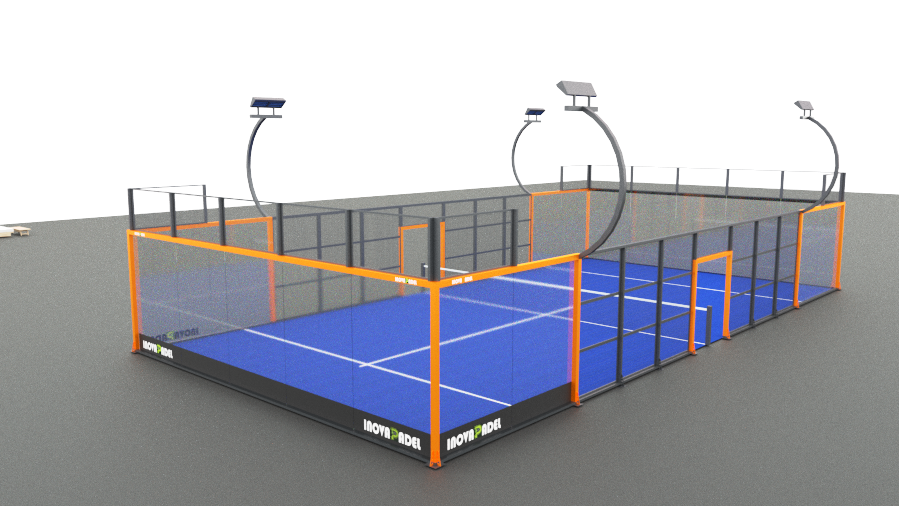 Панорамный корт для падел-тенниса Инова 20x10 m