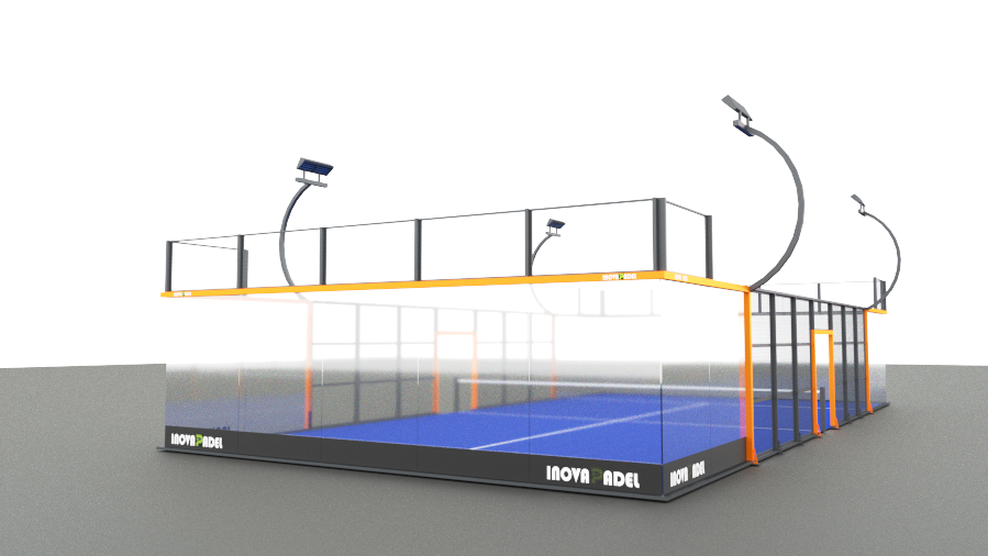 Ультра панорамный корт для падел-тенниса Инова  20x10 m